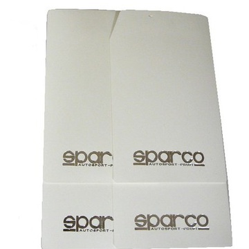 Брызговики пластины Sparco, белый, 28х44см. 4шт.